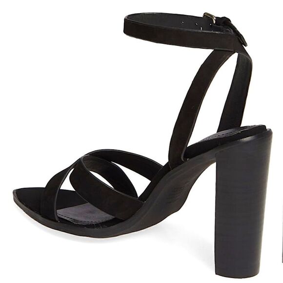 Alias Mae Sonny Leather Block Heel Sandals Black - Picture 2 of 8
